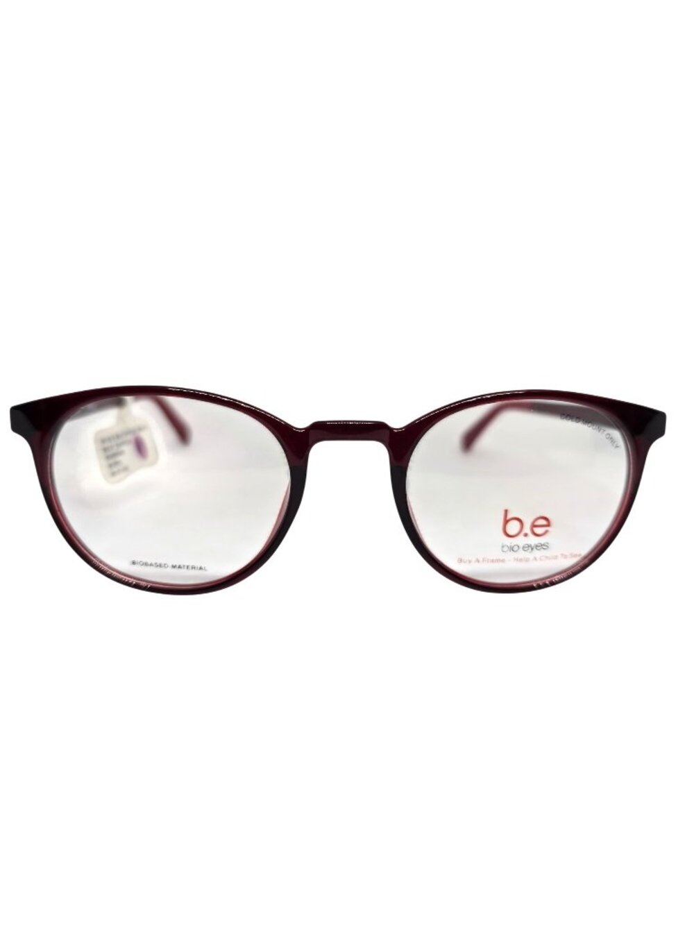 B.E Bio Eyes‎ BE47 Daffodil Burgundy Eyeglasses Frames 48-21-140 Round Full Rim
